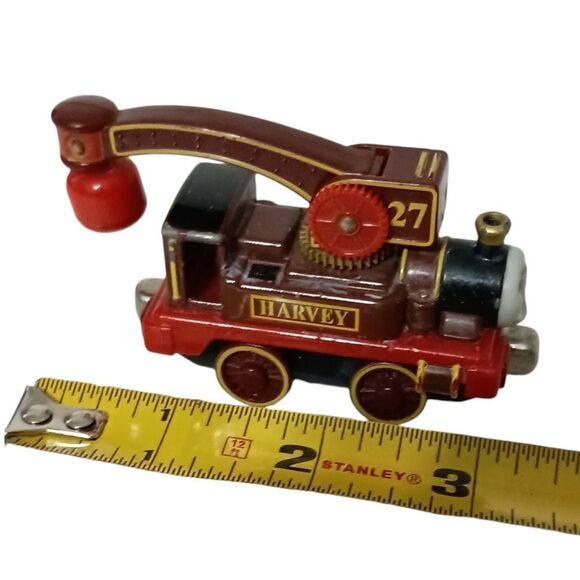 Harvey Thomas the Tank Engine & Friends Metal Diecast Train 2003 Maroon Gold Red - Picture 2 of 16